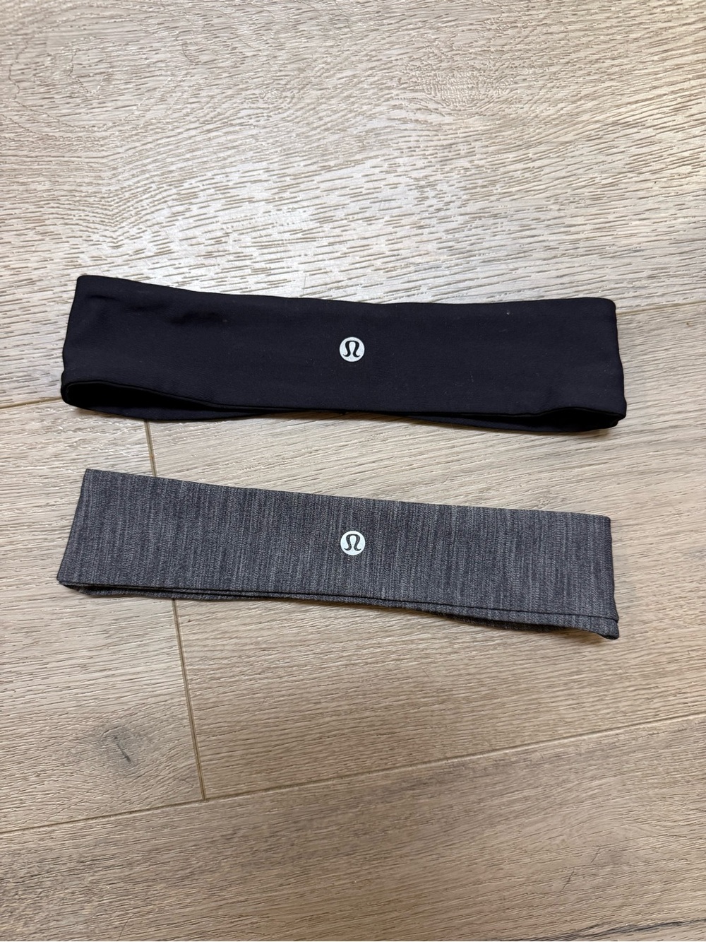 lululemon Black & Heather Gray Stretch Headbands